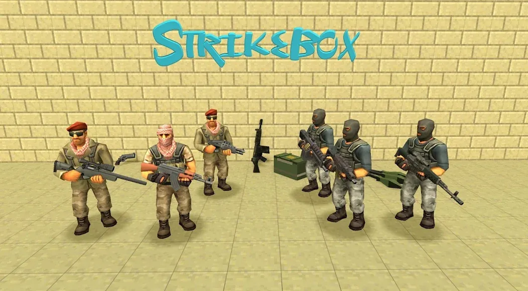 StrikeBox: Sandbox&Shooter (Страйкбокс) [МОД Бесконечные монеты] Screenshot 4