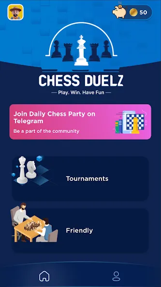 Chess Duelz - An esports app (Шахматный Дуэльз) [МОД Unlimited Money] Screenshot 1