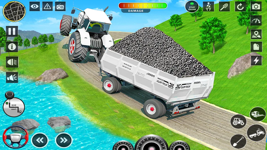 Big Tractor Farming Simulator (Биг Трактор Фарминг Симулятор) [МОД Все открыто] Screenshot 1