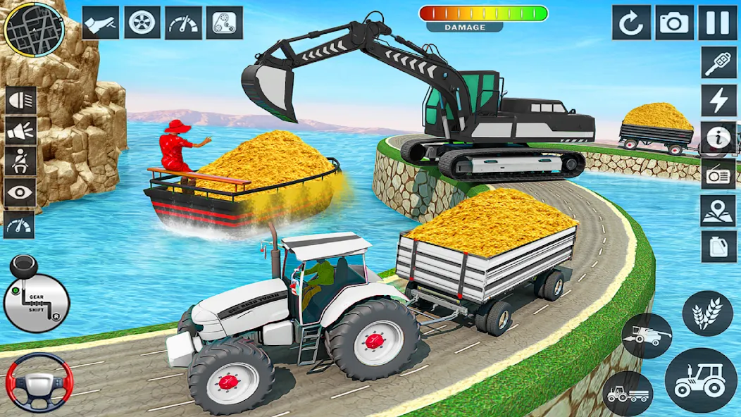 Big Tractor Farming Simulator (Биг Трактор Фарминг Симулятор) [МОД Все открыто] Screenshot 2