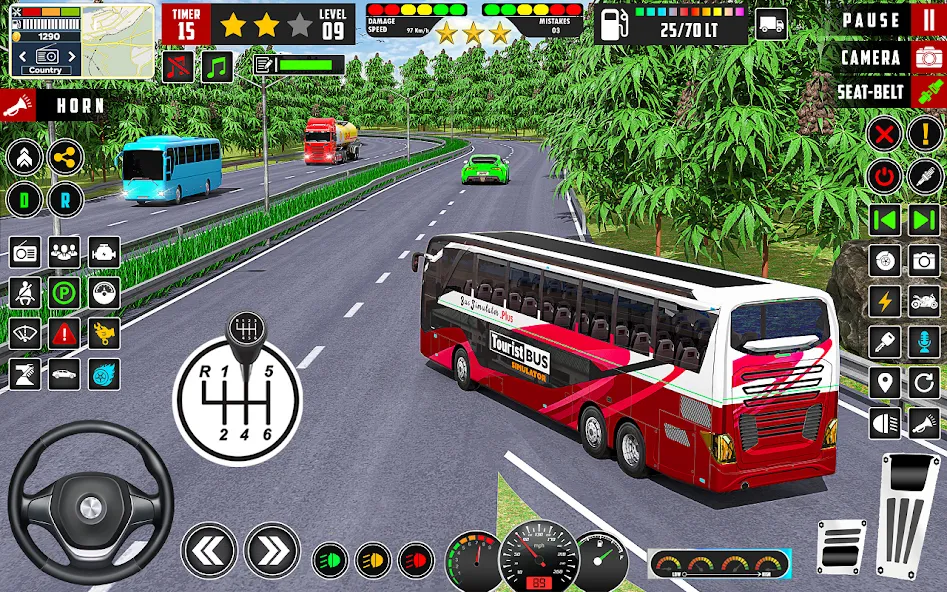 City Bus Simulator 3D Bus Game (Симулятор городского автобуса 3D игра  ) [МОД Бесконечные монеты] Screenshot 1