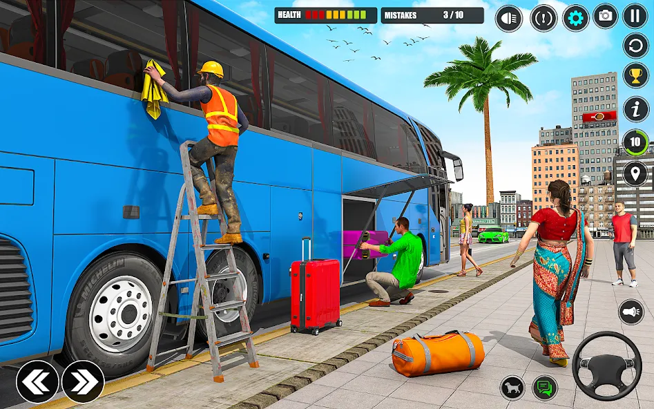 City Bus Simulator 3D Bus Game (Симулятор городского автобуса 3D игра  ) [МОД Бесконечные монеты] Screenshot 3
