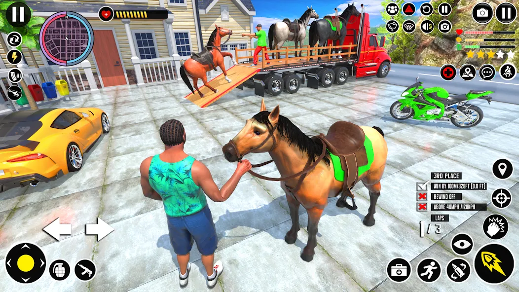 Animal Transport Truck Game 3D (Игра Грузовик для перевозки животных) [МОД Menu] Screenshot 2