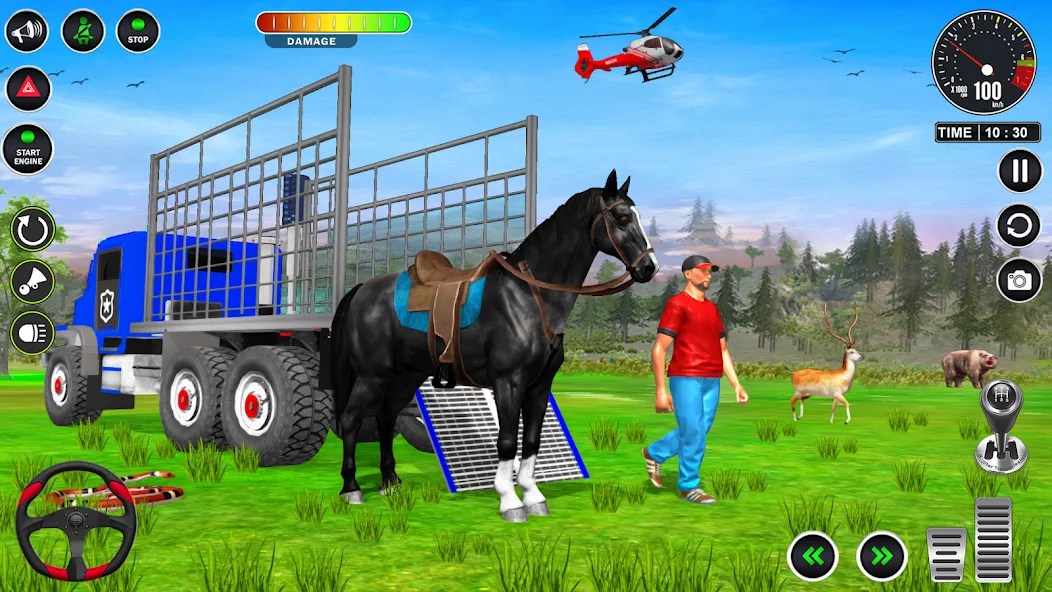 Animal Transport Truck Game 3D (Игра Грузовик для перевозки животных) [МОД Menu] Screenshot 5