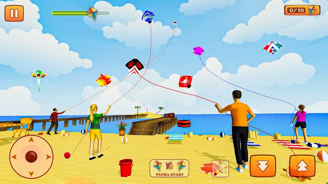 Kite Game: Kite Flying Game 3D [МОД Много монет] Screenshot 4