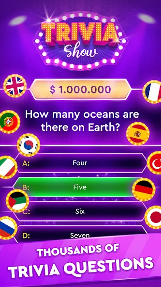 Trivia Show: TV Word Quiz Game [МОД Много монет] Screenshot 1