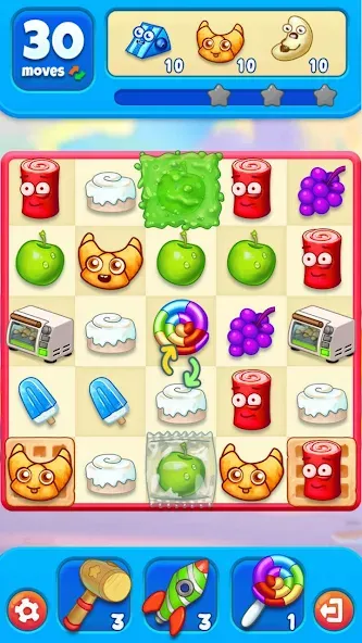 Sugar Heroes - match 3 game [МОД Все открыто] Screenshot 5