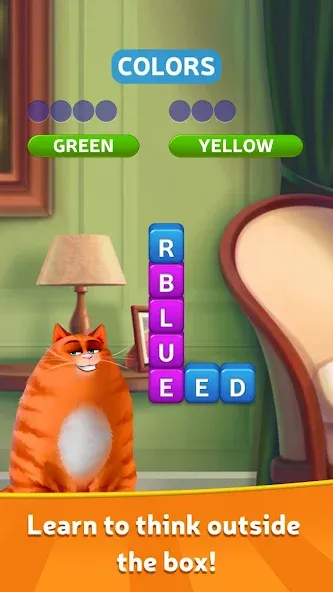 Kitty Scramble: Word Game [МОД Mega Pack] Screenshot 1
