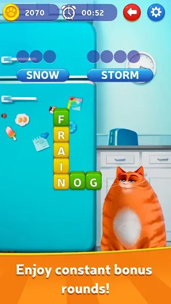 Kitty Scramble: Word Game [МОД Mega Pack] Screenshot 3