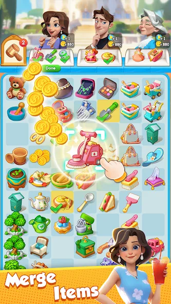 Merge Secret (Мердж Сикрет) [МОД Много монет] Screenshot 1
