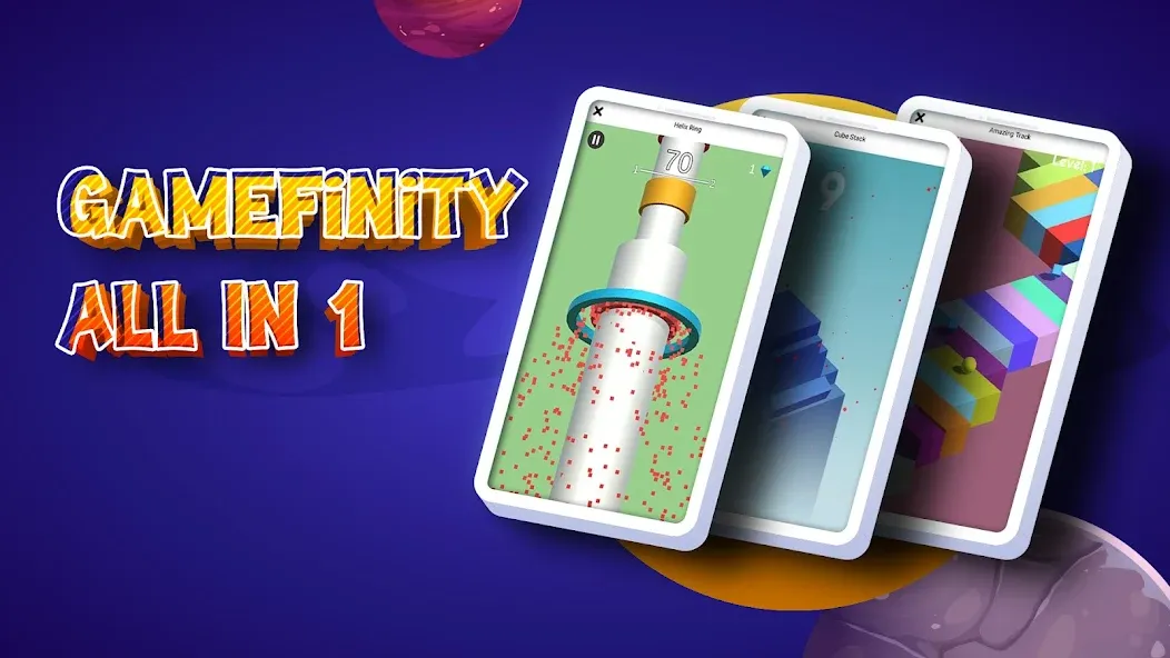 GameFinity: Arcade Mini games [МОД Много монет] Screenshot 1