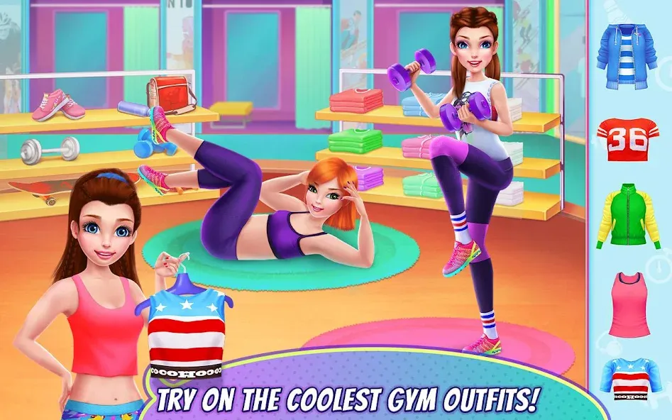 Fitness Girl - Dance & Play [МОД Бесконечные монеты] Screenshot 1