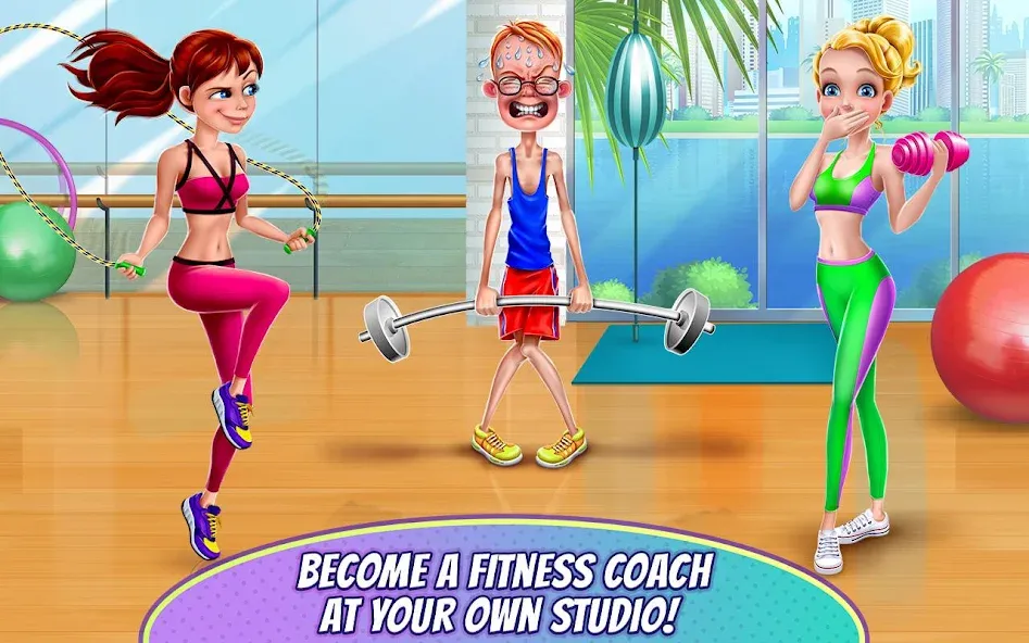 Fitness Girl - Dance & Play [МОД Бесконечные монеты] Screenshot 2