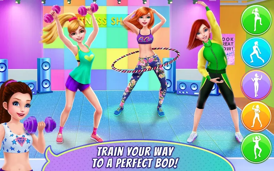 Fitness Girl - Dance & Play [МОД Бесконечные монеты] Screenshot 3