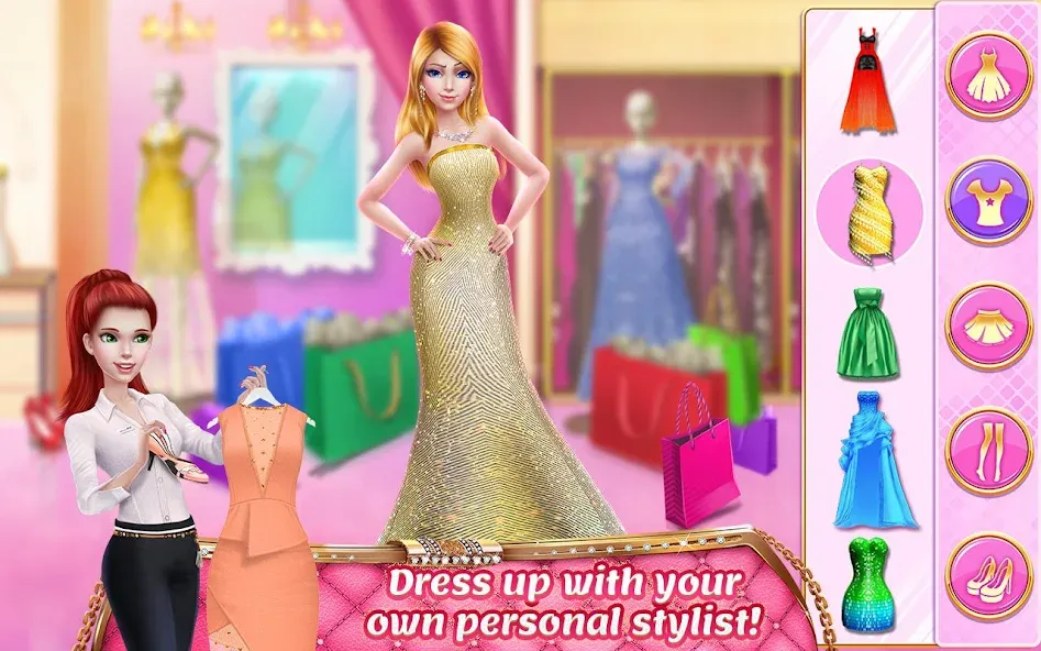 Rich Girl Mall - Shopping Game [МОД Бесконечные монеты] Screenshot 1