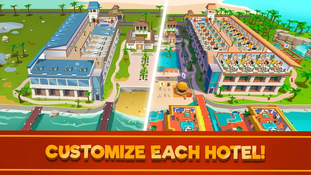 Hotel Empire Tycoon－Idle Game [МОД Все открыто] Screenshot 2