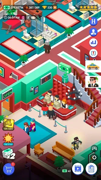 Hotel Empire Tycoon－Idle Game [МОД Все открыто] Screenshot 5
