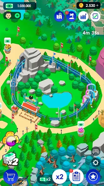Idle Theme Park Tycoon (Айдел Тем Парк Тайкун) [МОД Все открыто] Screenshot 4