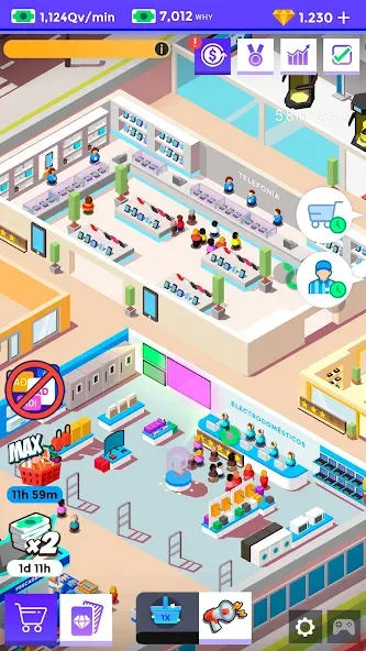 Idle Supermarket Tycoon－Shop (Айдл Супермаркет Тайкун) [МОД Mega Pack] Screenshot 5