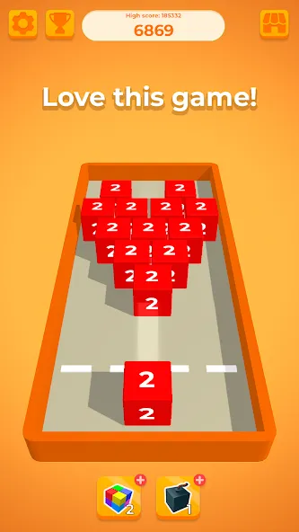 Chain Cube 2048: 3D merge game (Чейн Куб) [МОД Menu] Screenshot 5