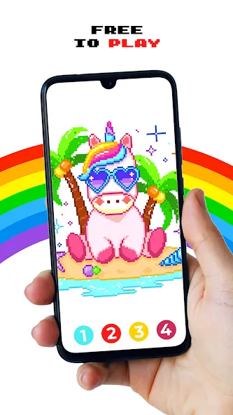 Pixel by Number™ - Pixel Art (Пиксель по номеру) [МОД Unlocked] Screenshot 1