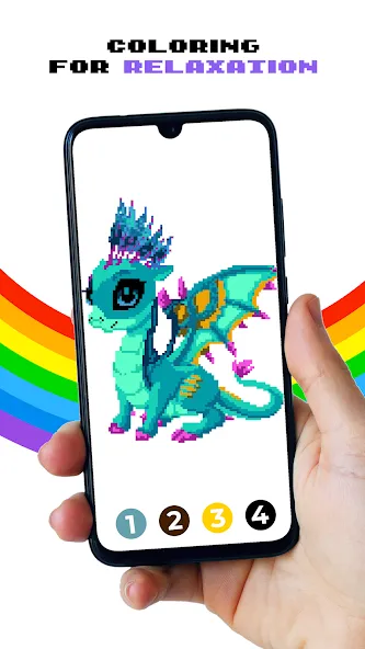 Pixel by Number™ - Pixel Art (Пиксель по номеру) [МОД Unlocked] Screenshot 2