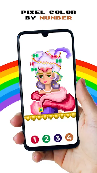 Pixel by Number™ - Pixel Art (Пиксель по номеру) [МОД Unlocked] Screenshot 3
