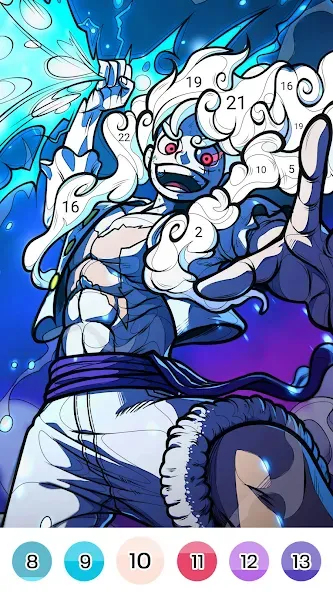 Color Fan - Color By Number (Цветной веер) [МОД Много монет] Screenshot 3