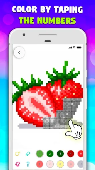 Pixel Art book・Color by number [МОД Бесконечные монеты] Screenshot 2