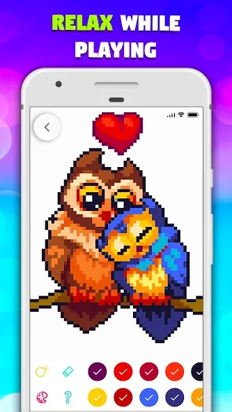 Pixel Art book・Color by number [МОД Бесконечные монеты] Screenshot 3