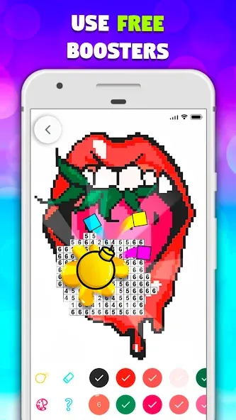Pixel Art book・Color by number [МОД Бесконечные монеты] Screenshot 4