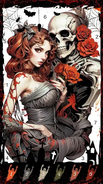 Death Park Coloring Games (Дэт Парк игры раскраски) [МОД Бесконечные монеты] Screenshot 2