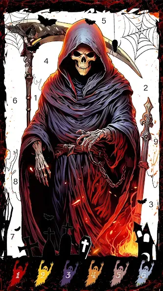 Death Park Coloring Games (Дэт Парк игры раскраски) [МОД Бесконечные монеты] Screenshot 3