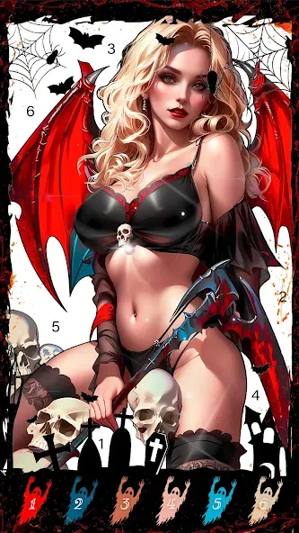 Death Park Coloring Games (Дэт Парк игры раскраски) [МОД Бесконечные монеты] Screenshot 4