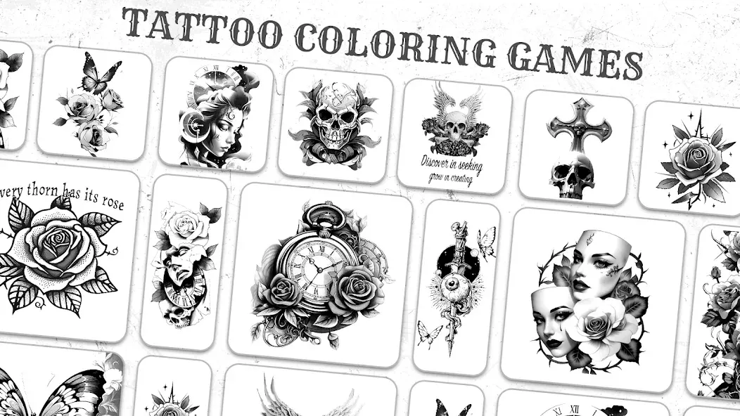 Tattoo Coloring games [МОД Menu] Screenshot 4
