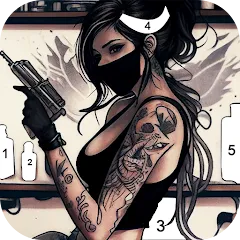 Скачать взлом Tattoo Coloring games  [МОД Menu]