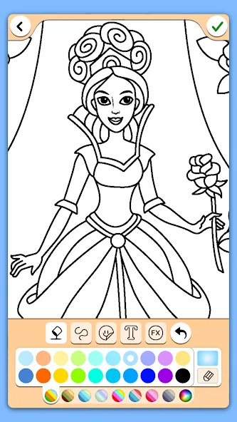 Coloring for girls and women [МОД Много монет] Screenshot 4