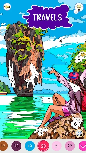 Color by Number: Coloring Book [МОД Все открыто] Screenshot 2