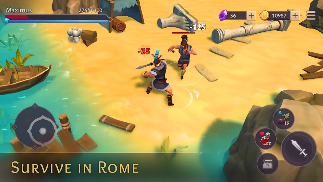 Gladiators: Survival in Rome [МОД Бесконечные деньги] Screenshot 1