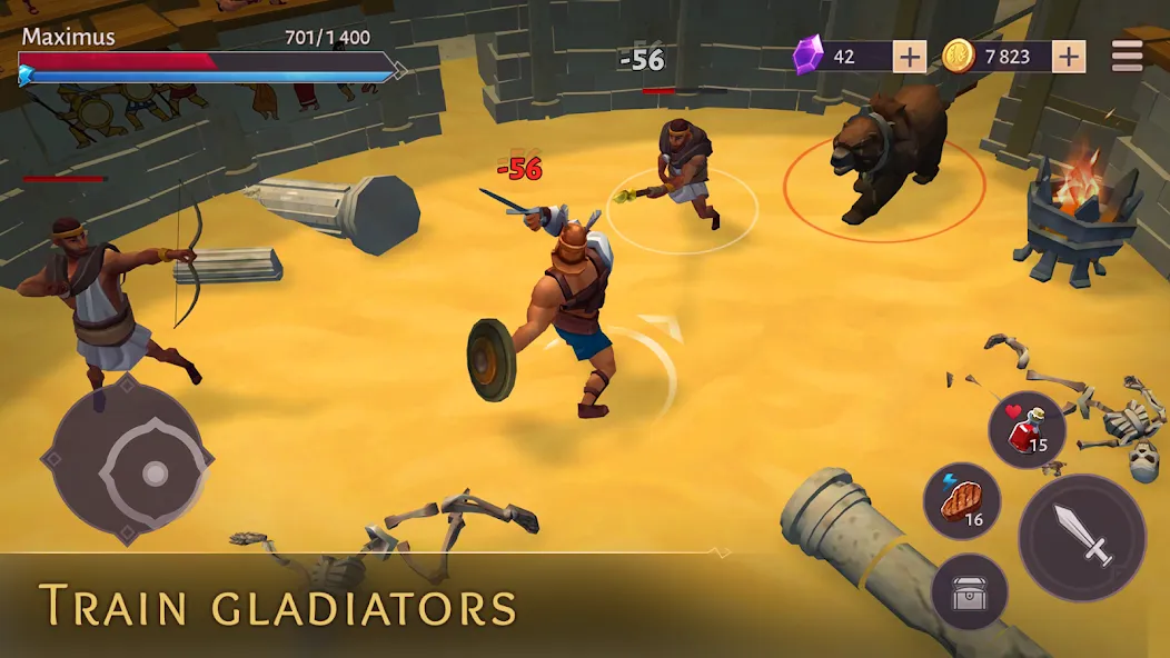 Gladiators: Survival in Rome [МОД Бесконечные деньги] Screenshot 3