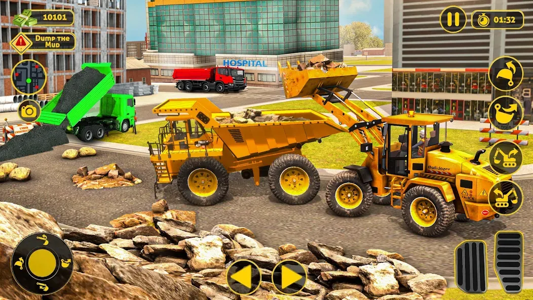 Construction Dump Truck Game (Конструкционный симулятор самосвала) [МОД Много денег] Screenshot 4