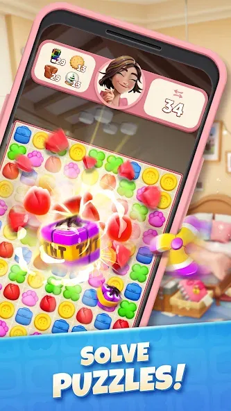 Zoey's Journey: Match & Design [МОД Все открыто] Screenshot 1