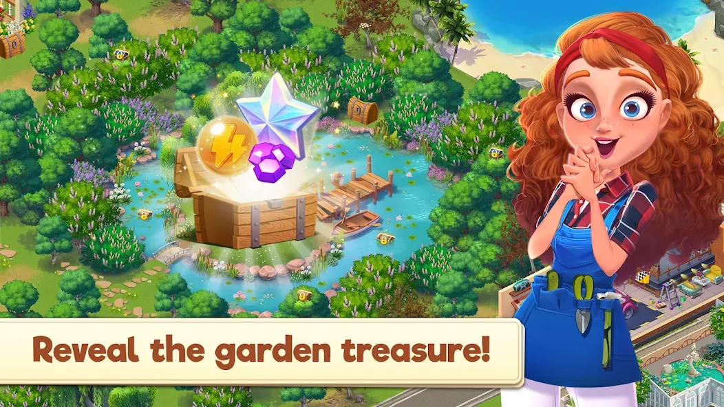 Merge Manor x The Smurf Collab (Мердж Манор) [МОД Много монет] Screenshot 4