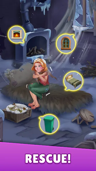 Dream Family - Match 3 Games (вит Кранч) [МОД Unlocked] Screenshot 2