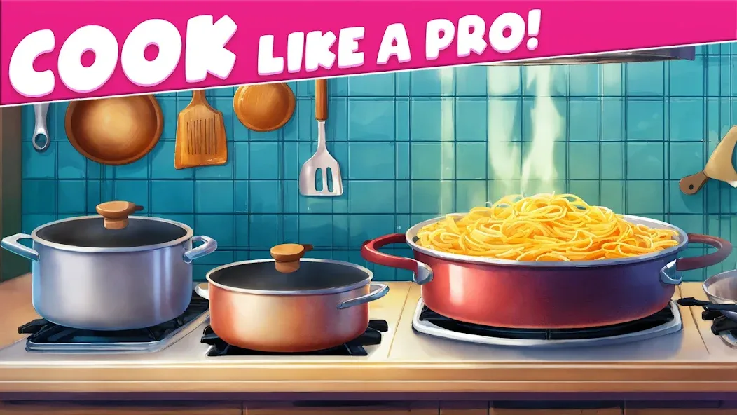 Cooking Taste Restaurant Games [МОД Бесконечные монеты] Screenshot 1
