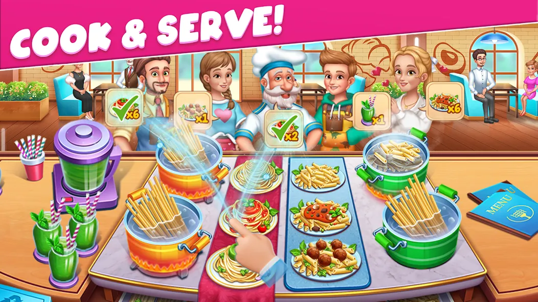 Cooking Taste Restaurant Games [МОД Бесконечные монеты] Screenshot 3