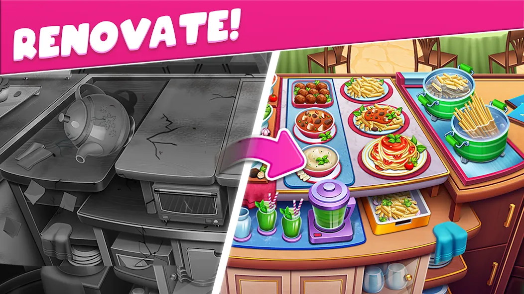 Cooking Taste Restaurant Games [МОД Бесконечные монеты] Screenshot 4