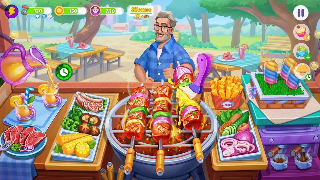 Cooking Town - Restaurant Game (Кукинг Таун) [МОД Mega Pack] Screenshot 1