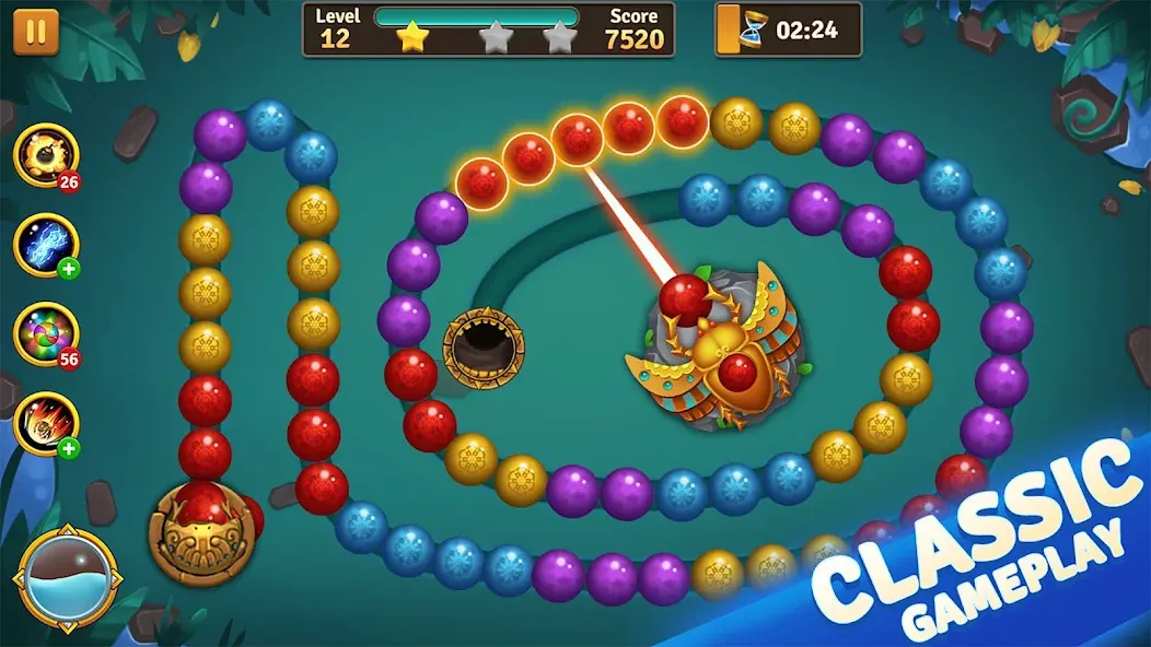 Jungle Marble Blast [МОД Menu] Screenshot 1