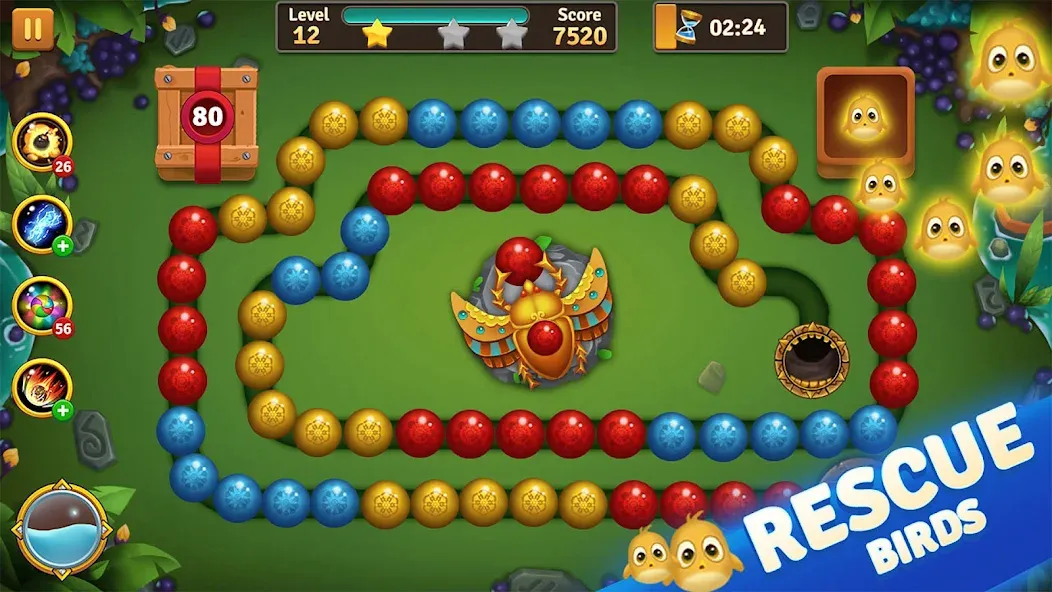 Jungle Marble Blast [МОД Menu] Screenshot 2
